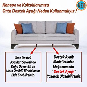 Mobilya Koltuk Kanepe Tv Ünitesi Yükseltme Destek Ayağı 9.5 Cm Siyah Ayakları 20'li Set