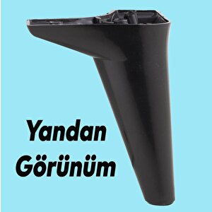 Mobilya Kanepe Koltuk Sehpa Tv Ünitesi Ayağı Ayakları 15 Cm Siyah Baza Ayak (4 Adet)
