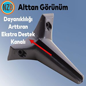 Mobilya Kanepe Koltuk Sehpa Tv Ünitesi Ayağı Ayakları 15 Cm Siyah Baza Ayak (4 Adet)