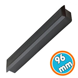 Plastik Kulp Mobilya Mutfak Çekmece Dolap Dolabı Kapak Kulpu Kulbu Siyah Kulpları (96 Mm-9.6 Cm)