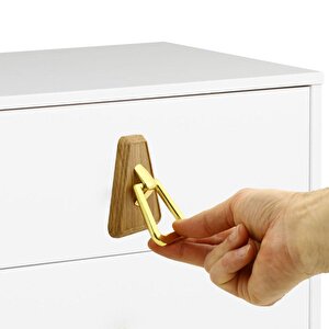 Mobilya Kulp Mutfak Çekmece Dolap Dolabı Kulpu Kulbu Plastik Kahverengi Ceviz 48 Mm Kulpları