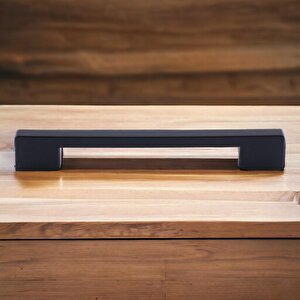 (sert Plasti̇k) Siyah Mobilya Mutfak Dolabı Çekmece Dolap Kulpu Kulbu Kulpları 10 Adet 160 Mm