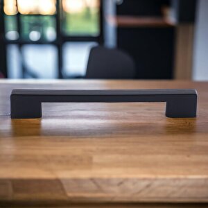 (sert Plasti̇k) Siyah Mobilya Mutfak Dolabı Çekmece Dolap Kulpu Kulbu Kulpları 10 Adet 160 Mm