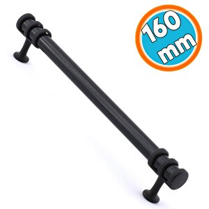 Metal Kulp Mobilya Mutfak Dolabı Çekmece Dolap Kulpları Kapak Kulpu Kulbu Siyah 160 Mm