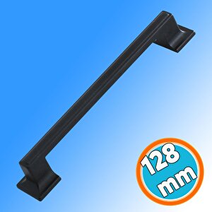 Metal Kulp Mutfak Mobilya Çekmece Dolabı Dolap Kulpları Kapak Kulbu Kulpu 12.8 Cm 128 Mm Siyah