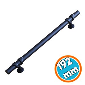 Metal Kulp 192 Mm-19.2 Cm Mobilya Mutfak Çekmece Dolabı Dolap Kulpları Kulbu Kulpu Siyah