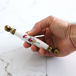 Porselen Antik Sarı 128 Mm Mobilya Mutfak Kulp Çekmece Dolap Kulplar Kulpu Kulbu
