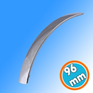 Mobilya Mutfak Dolabı Çekmece Dolap Kulpları Düz Metal Kulp Kulbu Kulpu Krom (96 Mm-9.6 Cm)