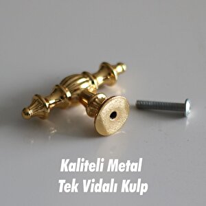 Mobilya Mutfak Dolabı Çekmece Dolap Kulpları Kapak Kulpu Kulbu Gold Kulp Altın Düğme
