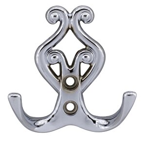 Metal Askı Vestiyer Duvar Dolap Elbise Askısı Krom Renk Mobilya Kapı Askılığı Aparatı