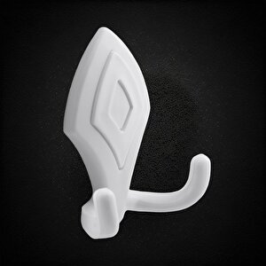 Mobilya Askı Askılık Sert Plastik Beyaz Vestiyer Duvar Askısı Dolap Elbise Askılığı