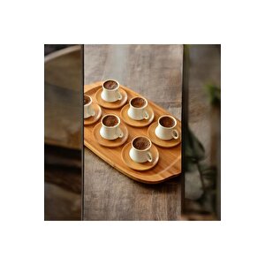 Bambu Largı 6 Kişilik Çay Fincan Takımı