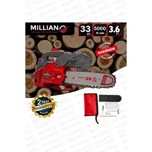 6.2 Hp Çelik Şanzıman Mini Benzinli Testere Ağaç Odun Dal Budama Ve Kesme Testeresi Hızar Motoru