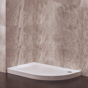 Asimetrik  Monoblok Duş Teknesi H11 80*90