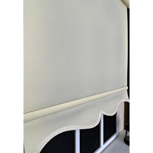 Düz Krem Stor Perde Etek Dilimli Stb--5302 40x200 cm