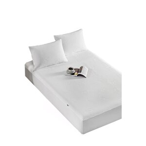 Soft 3d Çiçek Desen Sıvı Geçirmez Yatak Koruyucu Alez Set (yastik Kilifli) 90x190 cm