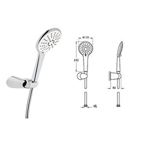 Vitra-artema X-line Ankastre Banyo Bataryası 6 Lı Set N42251 Snow