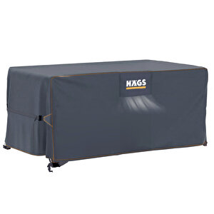 Bahçe Mobilyası Örtüsü, 250-210-90cm, Ağır Hizmet Oxford Kumaş, Su Geçirmez, Dış Mekan Veranda Masa Örtüsü, Havalandırmalı Masa Ve Sandalye Koruma Kılıfı Gri 250x210 cm