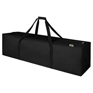 Taşıma Çantası, Fermuarlı Dayanıklı Seyahat Spor, Kamp Malzemeleri Saklama Çantası, Hurç, Valiz, 195l Extra Büyük Boy - Siyah 2XL