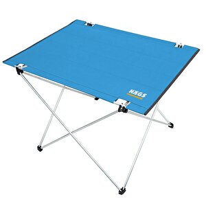 Ultralight Katlanır Kamp Masası, Piknik, Bbq, Balıkçılık, Avcılık, Plaj, Hiking Için Taşınabilir Kompakt Roll Up Outdoor Kamp Masası  Large - Mavi Mavi