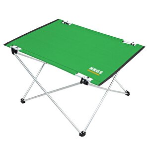 Ultralight Katlanır Kamp Masası, Piknik, Bbq, Balıkçılık, Avcılık, Plaj, Hiking Için Taşınabilir Kompakt Roll Up Outdoor Kamp Masası  Medium - Yeşil Yeşil