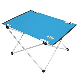 Ultralight Katlanır Kamp Masası, Piknik, Bbq, Balıkçılık, Avcılık, Plaj, Hiking Için Taşınabilir Kompakt Roll Up Outdoor Kamp Masası  Medium - Mavi Mavi