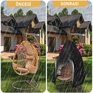 Bahçe Salıncağı Örtüsü,hamak Sandalye Dış Mekan Su Geçirmez Mobilyası Koruyucu Örtü - 190 X 115cm
