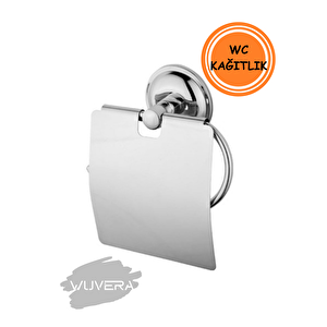 Eko Krom Geniş Kapaklı Tuvalet Kağıtlığı Wc Kağıtlık Tuvalet Kağıdı Askısı