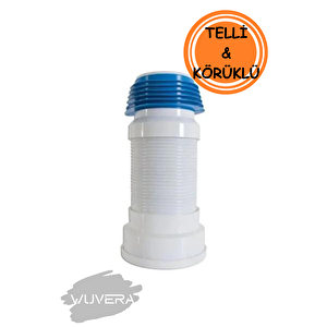 Wuvera Körüklü Klozet Kadası (telli) 100 Lük - 25-50 Cm
