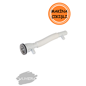Çiftli Lavabo Sifonu - Çamaşır Ve Bulaşık Makine Çıkışlı