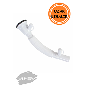 Çiftli Lavabo Sifonu - Çamaşır Ve Bulaşık Makine Çıkışlı