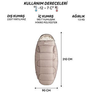 Freecamp Sleepwell 300 Uyku Tulumu-bej