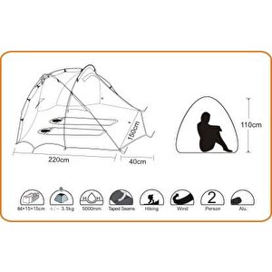 Wildland C Mover 3 Mevsim 2 Kişilik Kamp Çadırı