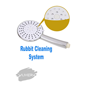 Wuvera Fonksiyonlu Venüs Banyo Duş Başlığı Fiskiyesi Telefonu Duş Seti