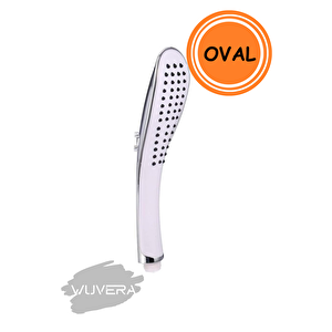 Banyo Duş Başlığı Fiskiyesi Telefonu Oval Başlık Beyaz