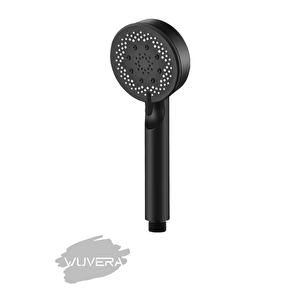 Wuvera Fonksiyonlu Zebra Siyah Banyo Duş Başlığı Fiskiyesi Telefonu