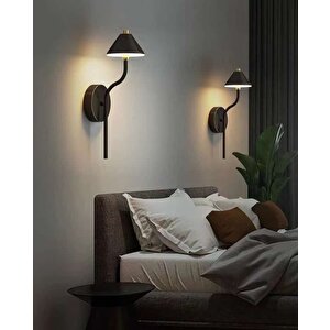 Simaavize Modern Black Led Aplik -Şarjlı-Gün Işığı