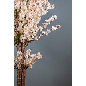 150 Cm Beyaz Renk Yapay Bahardalı Ağacı