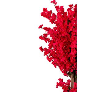 Ahşap Saksıda 160 Cm Yapay Bahardalı Ağacı