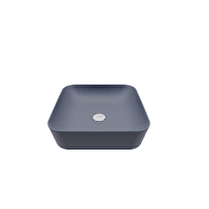 Ultra Kare Çanak Lavabo Basalt Mat 40cm