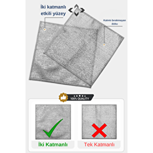20 Adet Adet Highqual Çok Amaçlı Inox Tel Temizlik Bezi Çizmez Bulaşık Bezi İki Katman Kir Bezi Ipmo