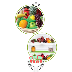 Green Hero 2 Adet Gıda Koruyucu Buzdolabı/dondurucu Matı Yeşil Nem Önleyici Mat 31x47x0,8