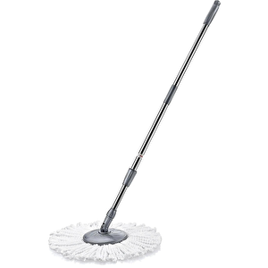 Cleanped Pedallı Spin Mop Temizlik Seti - Tek Kova 2 Sap -  İster Spi̇n İster Pedalli %100 Temi̇zli̇k