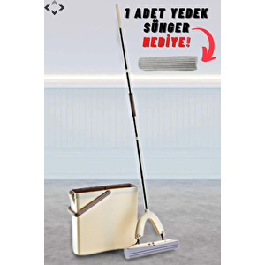 Slim Pva Tablet Mop Set 1 Adet Yedek Sünger Hediye Pva Temizleyici Mop Set %100 Temi̇zli̇k