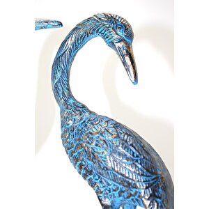 Himarry Metal İkili Flamingo Seti 36cm Biblodekoratif Hediyelik