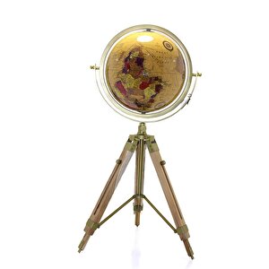 Tripod Standlı Dönen Dekoratif Dünya Yerküre Harita Esk-sl986