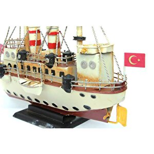 Metal Gemi Biblo Dekoratif Hediyelik
