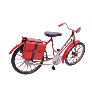 Dekoratif Metal Bisiklet Çantalı Vintage Ev Ofis Hediyelik