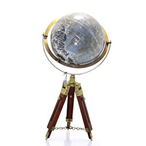 Tripod Standlı Dönen Dekoratif Dünya Yerküre Harita Esk-sl991si̇yah