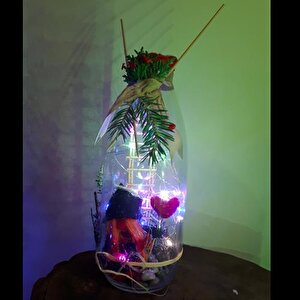 Himarry Ledli Cam Özel Hediye Şans Cücesi Kalpli